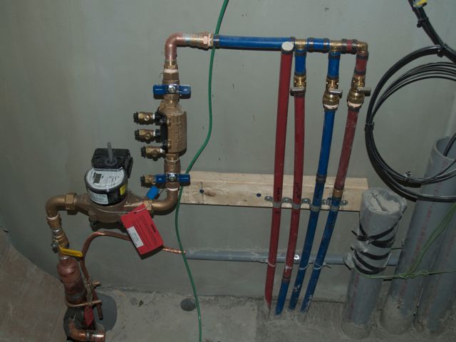 water meter installed